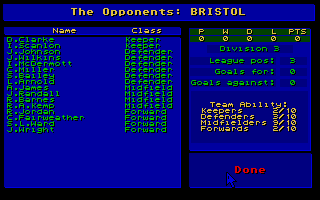 Player Manager atari screenshot