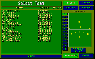 Player Manager atari screenshot