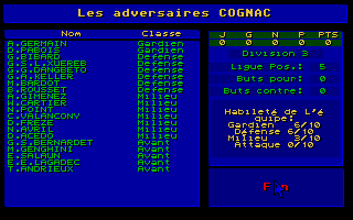 Player Manager atari screenshot