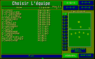 Player Manager atari screenshot