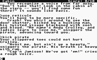 Plundered Hearts atari screenshot
