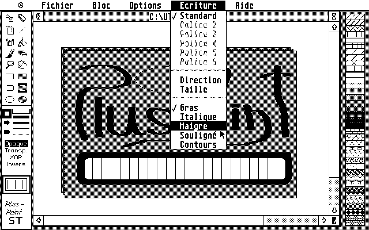PlusPaint ST atari screenshot