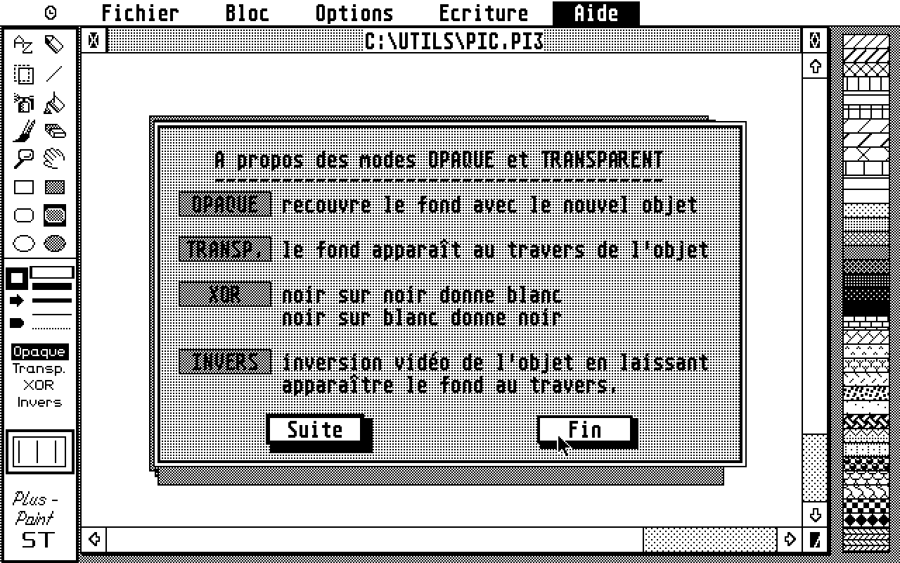 PlusPaint ST atari screenshot