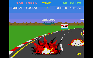 Pole Position atari screenshot