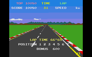 Pole Position atari screenshot