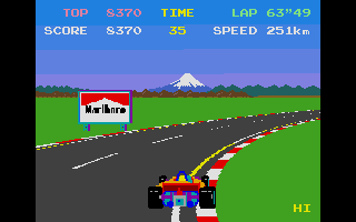 Pole Position atari screenshot