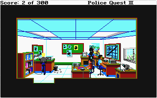 Police Quest II - The Vengeance atari screenshot