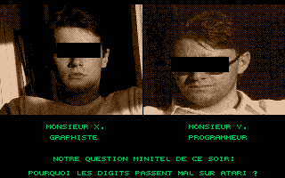 Poltergeist Demo atari screenshot