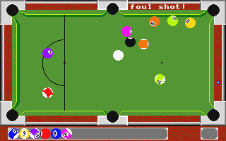 Pool atari screenshot