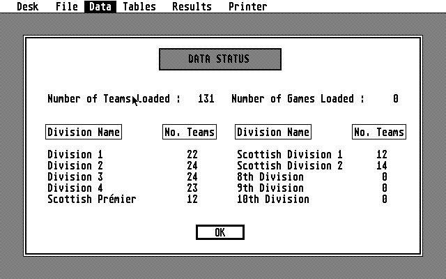 Pools Predictor atari screenshot