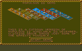 Populous II - Trials of the Olympian Gods — screenshot 1