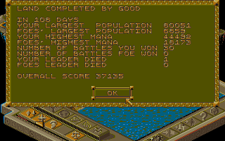 Populous II - Trials of the Olympian Gods atari screenshot