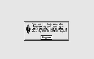 Populous II Level Codes Generator — screenshot 1