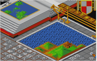 Populous atari screenshot