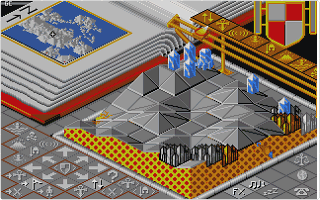 Populous atari screenshot