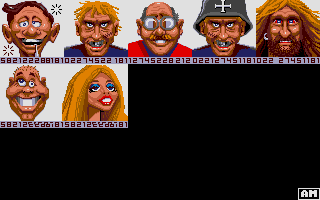 Portraits and Cartoons atari screenshot