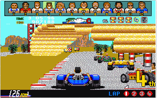 Power Drift atari screenshot