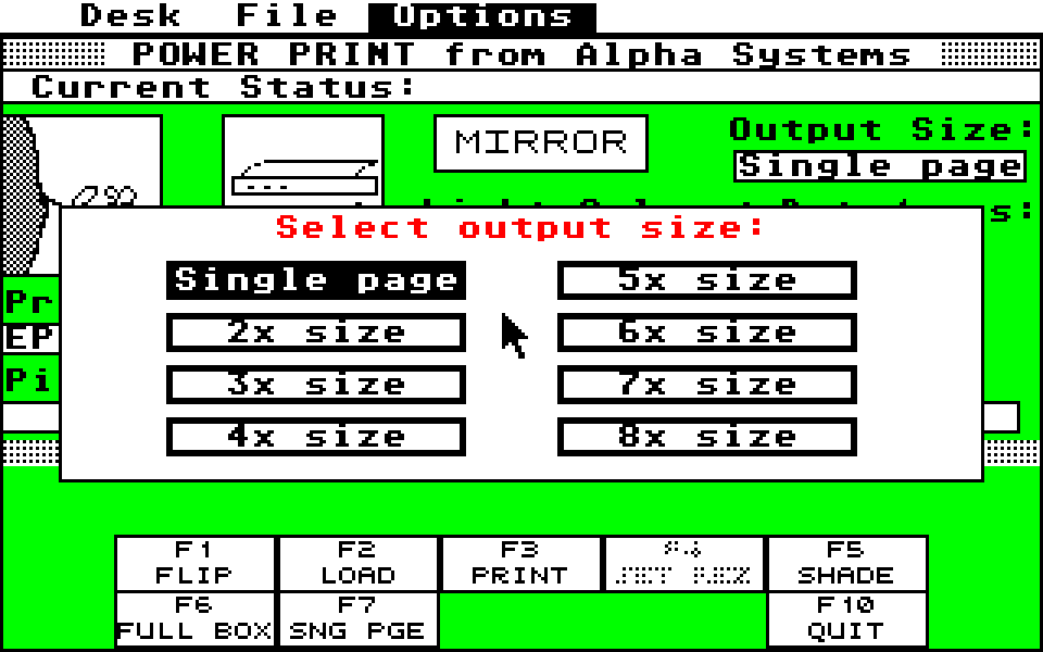 Power Print atari screenshot
