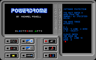 Powerdrome atari screenshot