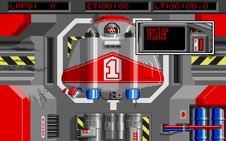 Powerdrome atari screenshot