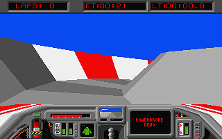 Powerdrome atari screenshot