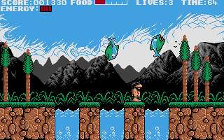 Prehistorik atari screenshot