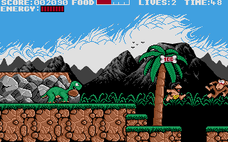 Prehistorik atari screenshot