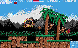 Prehistorik atari screenshot