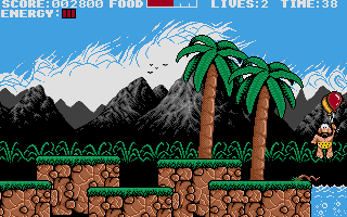 Prehistorik atari screenshot