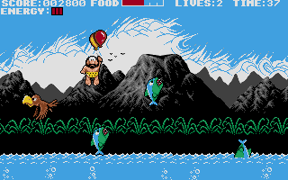 Prehistorik atari screenshot