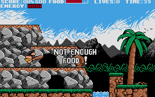 Prehistorik atari screenshot