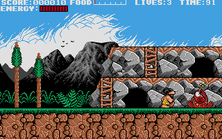 Prehistorik atari screenshot