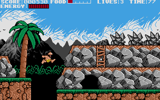 Prehistorik atari screenshot