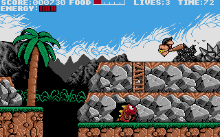 Prehistorik atari screenshot