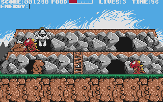 Prehistorik atari screenshot
