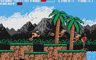 Prehistorik atari screenshot