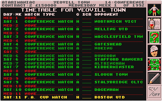 Premier Manager atari screenshot