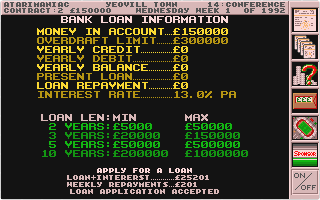 Premier Manager atari screenshot