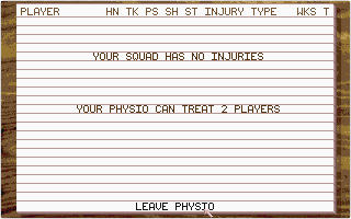 Premier Manager atari screenshot