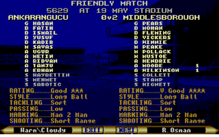 Premier Manager II atari screenshot