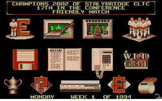 Premier Manager II atari screenshot