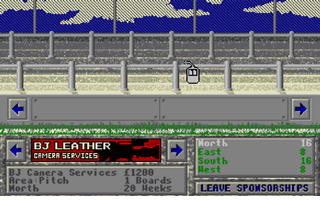 Premier Manager II atari screenshot