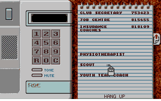 Premier Manager II atari screenshot