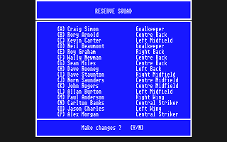 Premier Soccer atari screenshot