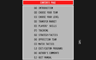 Premier Soccer atari screenshot