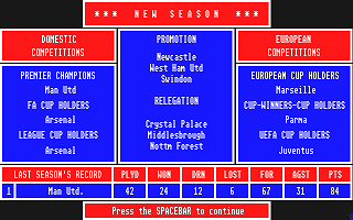 Premier Soccer atari screenshot
