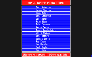 Premier Soccer atari screenshot