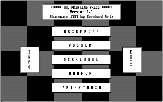 Printing Press (The) atari screenshot