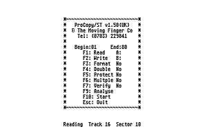 ProCopy ST atari screenshot