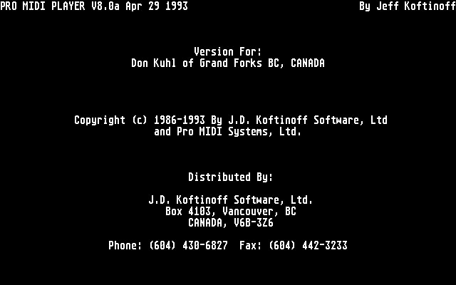 Pro MIDI Player (The) atari screenshot